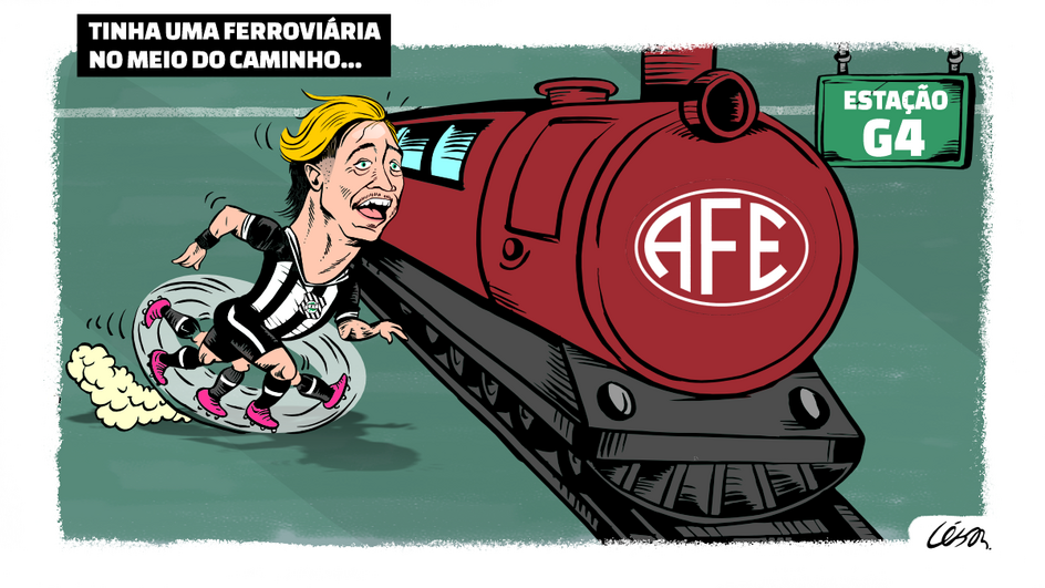 Figueirense perde Ferroviária (Charge: César Cartum)