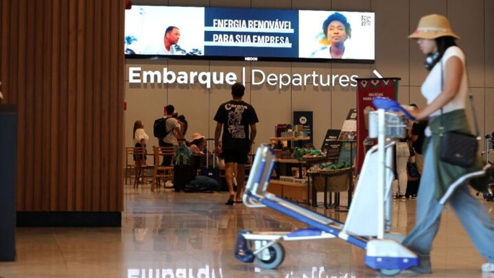 Aeroportos de SC têm alta na movimentação internacional de passageiros em 2024