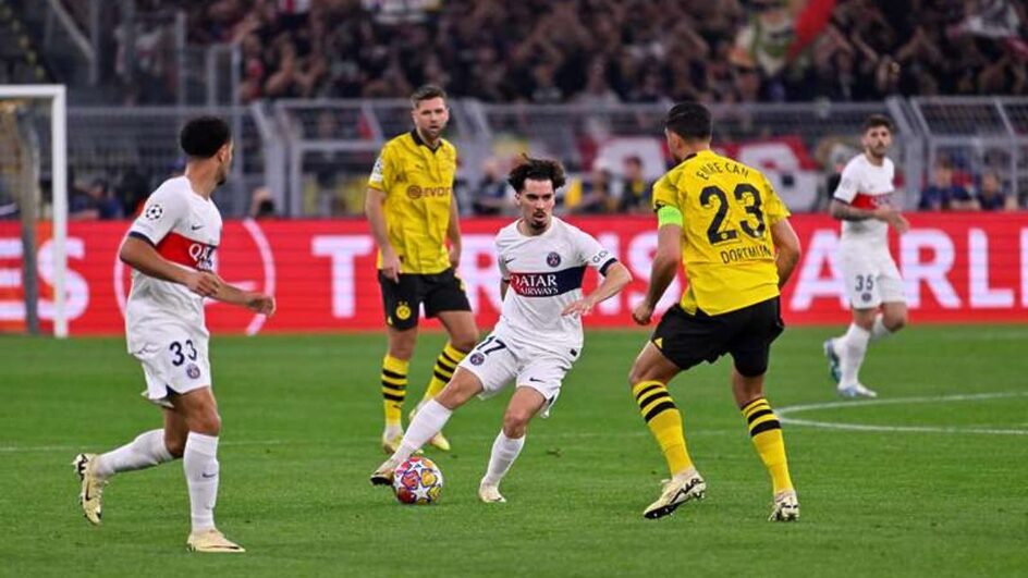 Borussia Dortmund x PSG (Foto: C.Gavelle, A.Meunier Getty, J.Scussel, PSG, Divulgação)