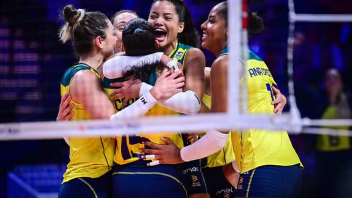 Brasil vira, vence o Japão e segue invicto na Liga das Nações de Vôlei Feminino