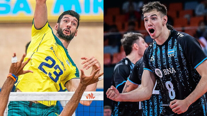 Brasil x Argentina pela Liga das Nações de Vôlei (VNL) Masculino 2024 Horário e onde assistir ao vivo