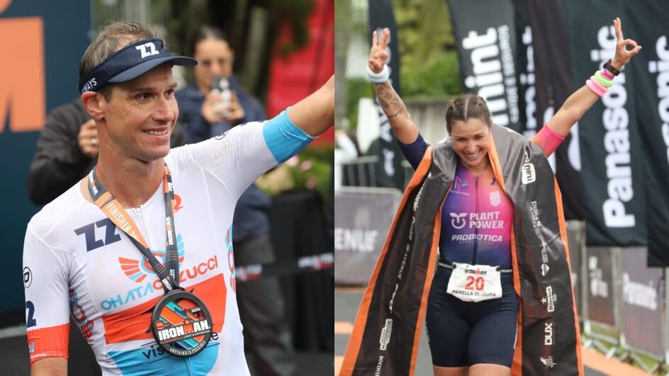 Campeões do Ironman Brasil(Foto: Lucas Amorelli, NSC Total)