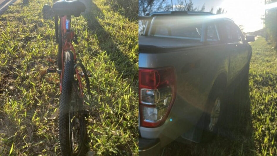 Ciclista é atropelada por caminhonete em rodovia de Florianópolis e tem ferimentos graves