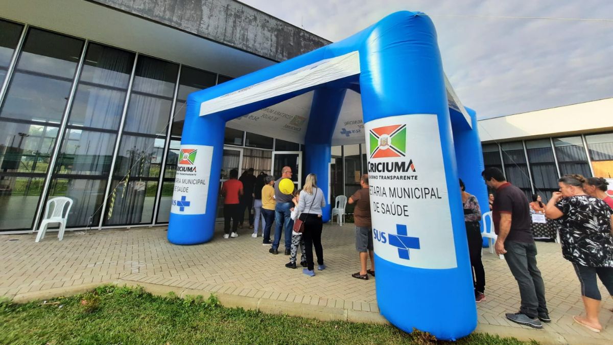 Vacinação em Criciúma acontece no Parques das cidades.
