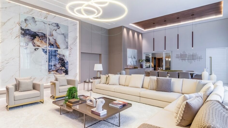 A mesa de centro traz mais charme para os ambientes (Imagem: Daniel Santana | Casa Louveira)