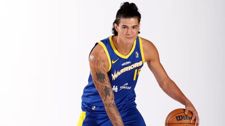 Gui Santos atua pelo Golden State Warriors (Foto: G-League, Reprodução)