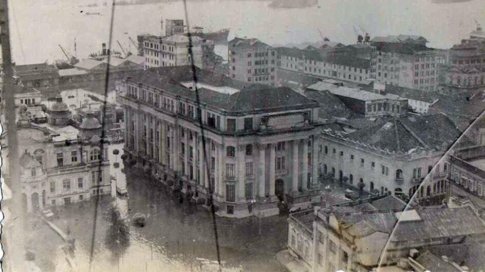 Imagens revelam como ficou Porto Alegre após enchente histórica de 1941