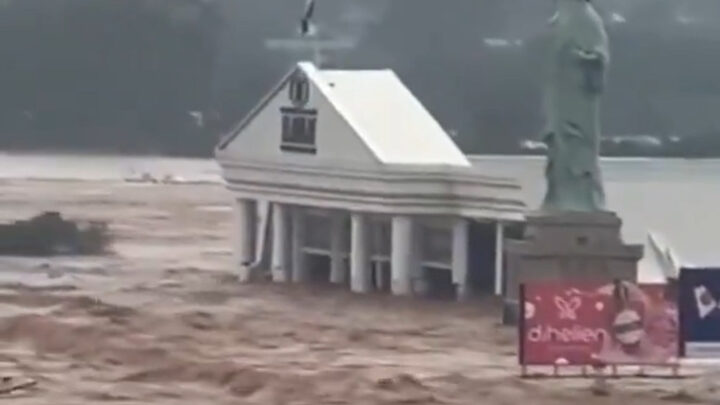 Loja da Havan em Lajeado é inundada durante chuvas no RS