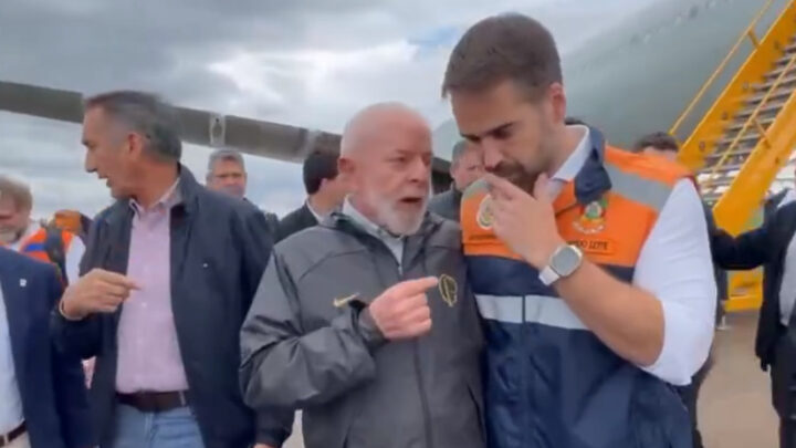 Lula e comitiva chegam ao Rio Grande do Sul