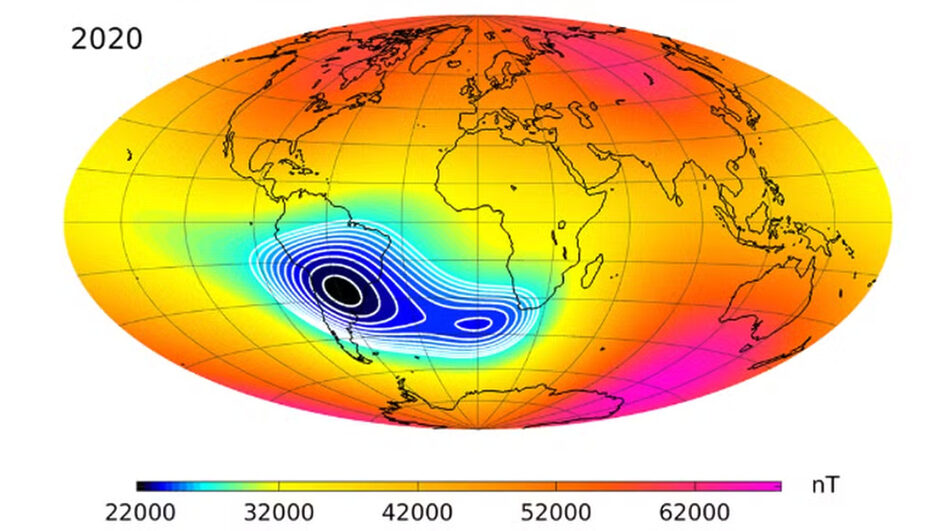 O que é a anomalia magnética sobre o Sul do Brasil, que chamou atenção da Nasa
