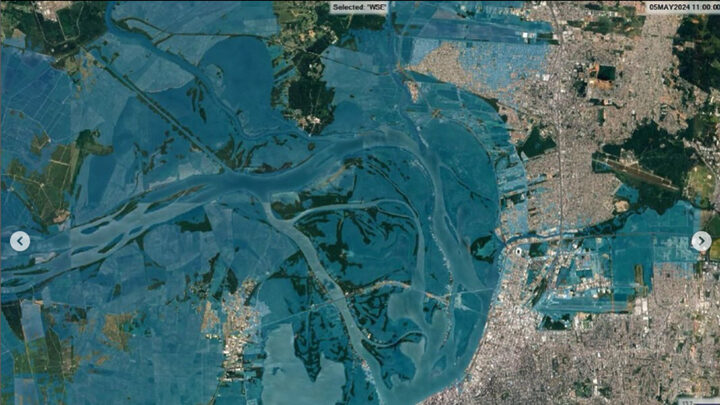 Projeção de inundação do Guaíba