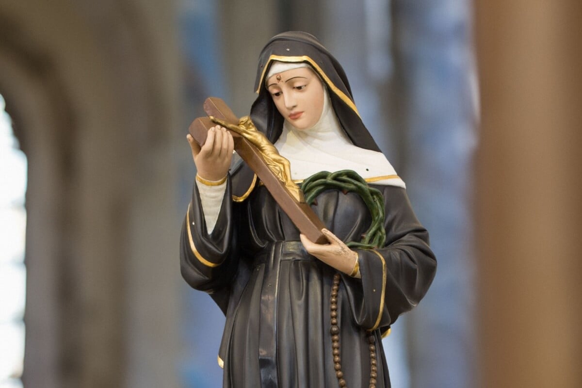 Santa Rita de Cássia é uma das figuras mais veneradas da Igreja Católica (Imagem: ANTHONY PAZ | Shutterstock)