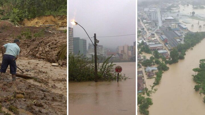 Ultimas enchentes em SC
