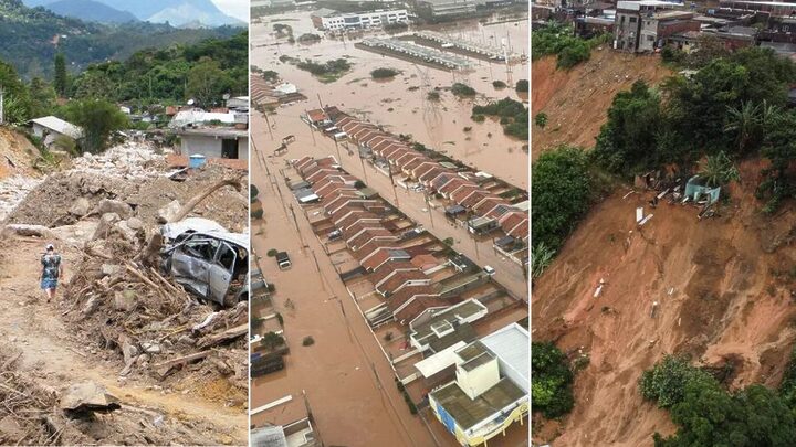 Chuvas e deslizamentos na região serrana do Rio de Janeiro, em Santa Catarina e atual cheia no Rio Grande do Sul estão entre desastres naturais com mais mortes no país