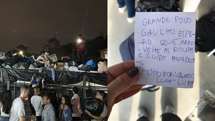 Grupo de Joinville envia doações e cartas para vítimas da chuva no RS: "Vai ficar tudo bem"