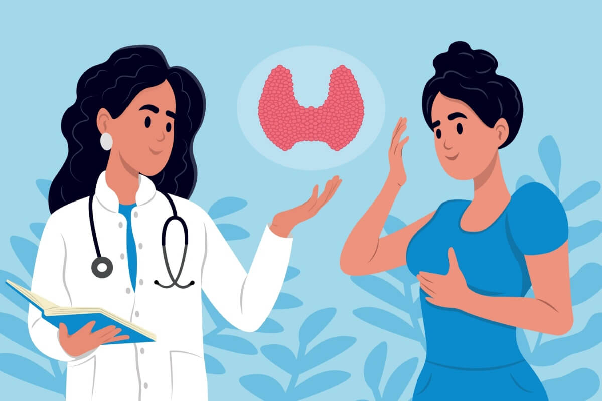 Os sintomas de doenças na tireoide podem aparecer por todo o corpo (Imagem: Nadiia Lapshynska | Shutterstock)