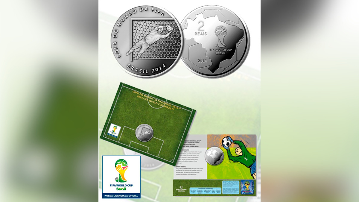 moedas da Copa do Mundo 