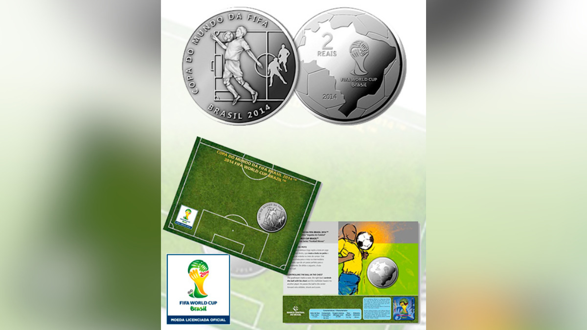 moedas da Copa do Mundo 