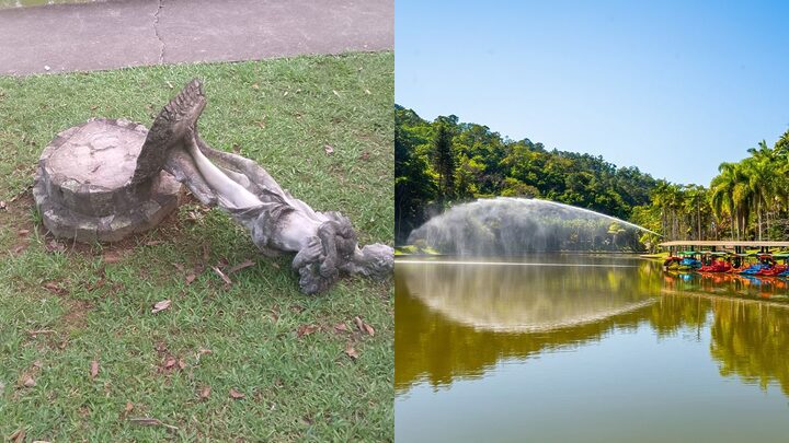 Famoso parque de SC será fechado após atos de vandalismo e estátuas quebradas