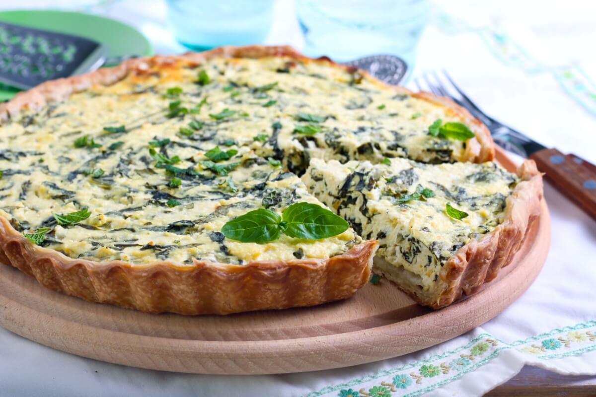 Quiche integral de espinafre e ricota (Imagem: MShev | Shutterstock)