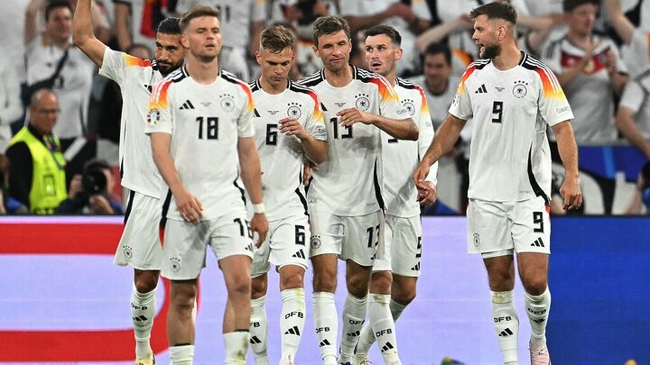 Dona da casa, Alemanha foi um dos destaques da primeira rodada da Eurocopa (Foto: divulgação, X, Eurocopa oficial)