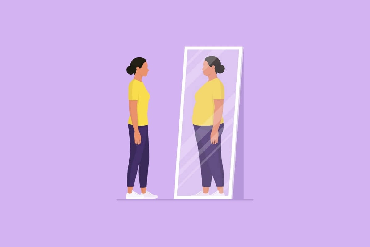 A anorexia distorce a imagem dos pacientes sobre o próprio corpo (Imagem: elenabsl | Shutterstock)