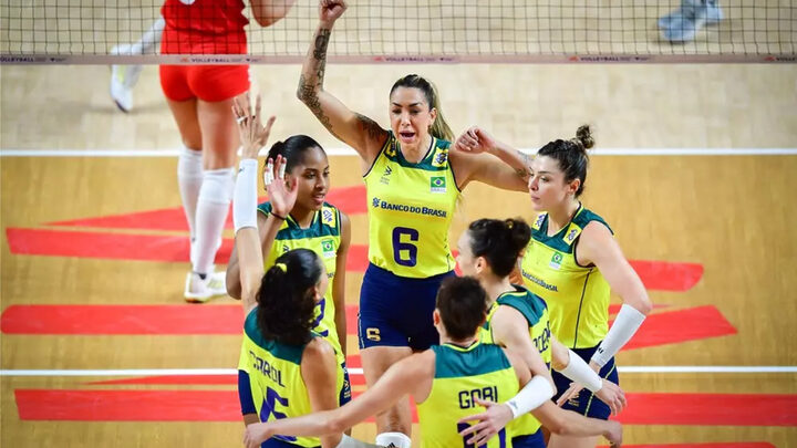Brasil vence a Turquia e mantém 100% de aproveitamento na VNL