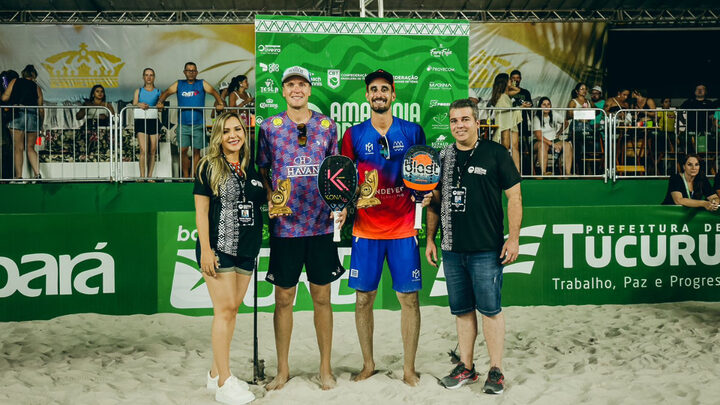 Catarinense é campeão de beach tennis no Amazônia Open