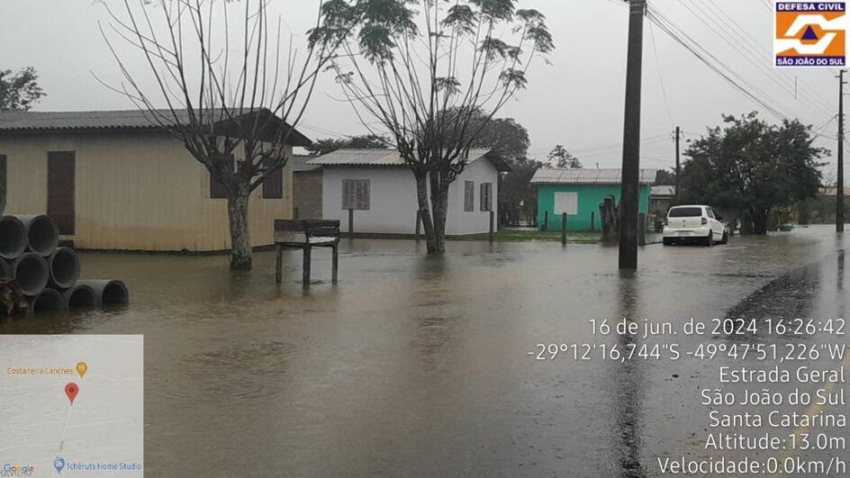 Chuvas no Sul de SC