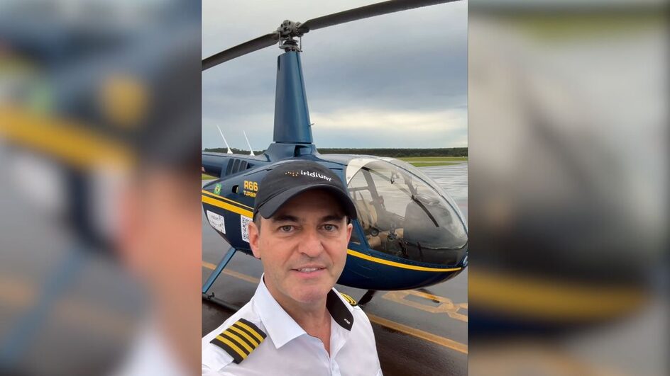 Helicóptero e piloto vão percorrer o mundo em 100 dias
