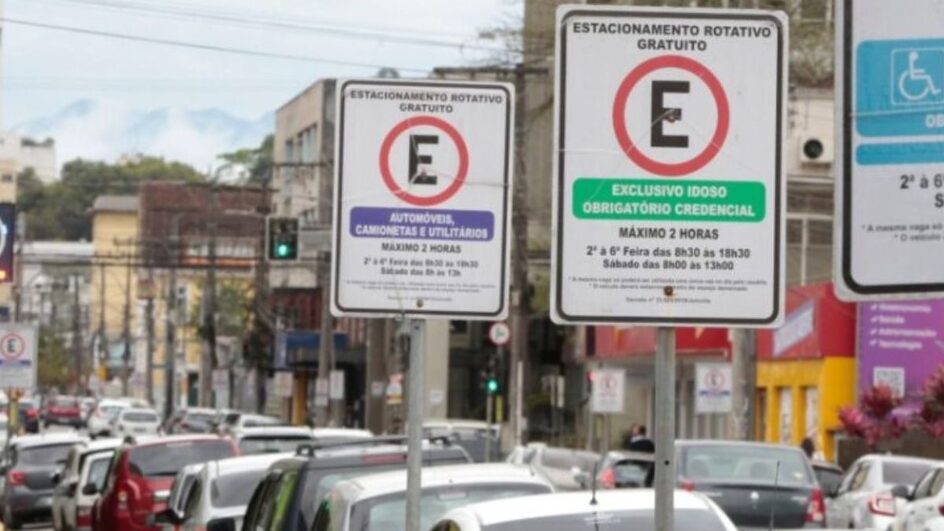 Estacionamento rotativo em Joinville