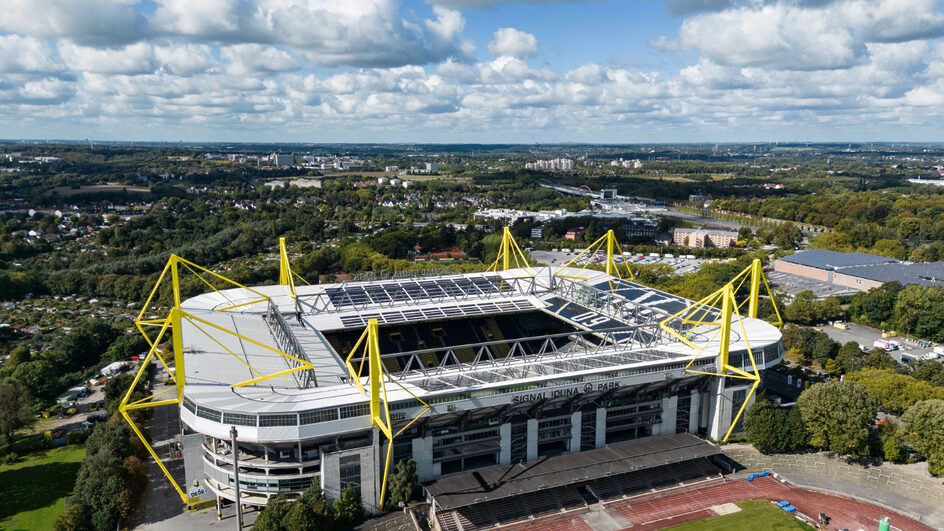  Estádio Signal Iduna Park (Foto: Euro2024, X, Reprodução)