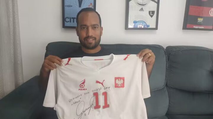 Ex-jogador do Flamengo recebe cerveja vitalícia como prêmio (Foto: Arquivo Pessoal)