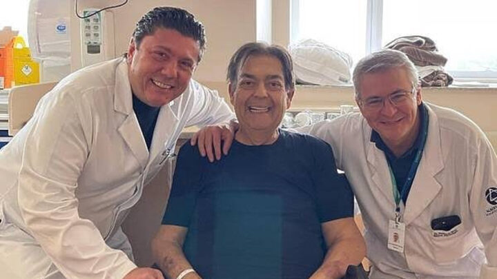 Três meses meses após transplante, Faustão usa máquina moderna de hemodiálise portátil