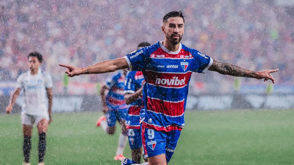 Lucero marcou o gol da vitória do Fortaleza (Foto: Mateus Lotif, FEC)
