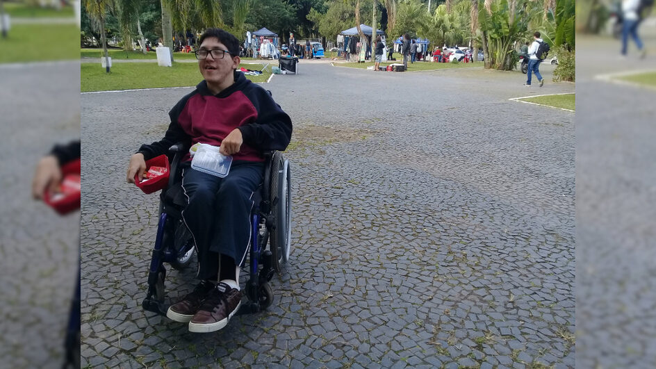 Lucas Stank, estudante de Direito da Universidade Federal de Santa Catarina (Foto: Zé Maia, NSC)