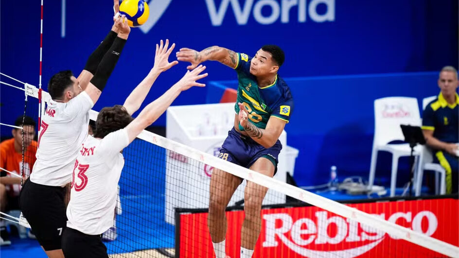Vôlei Masculino Brasil é derrotado pelo Canadá na Liga das Nações