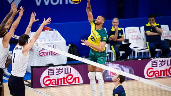 Vôlei Masculino Brasil perde para os EUA e adia classificação para próxima fase da VNL