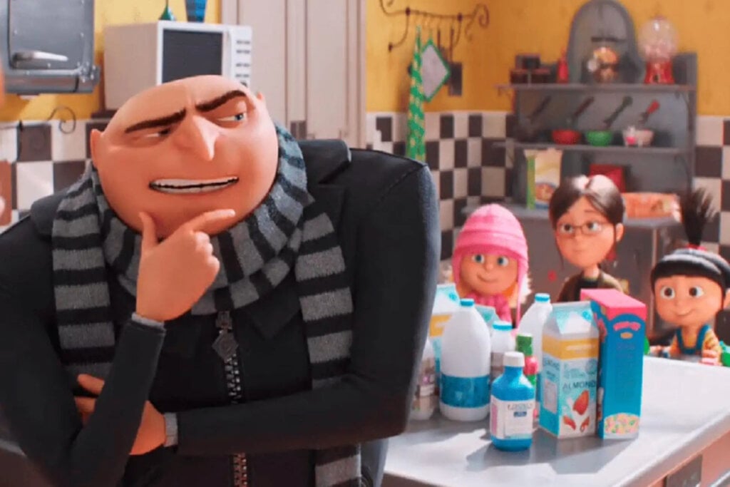 Em “Meu Malvado Favorito 4”, Gru, os minions e sua família embarcam em novas travessuras hilárias e emocionantes (Imagem: Reprodução Digital | Universal Pictures)