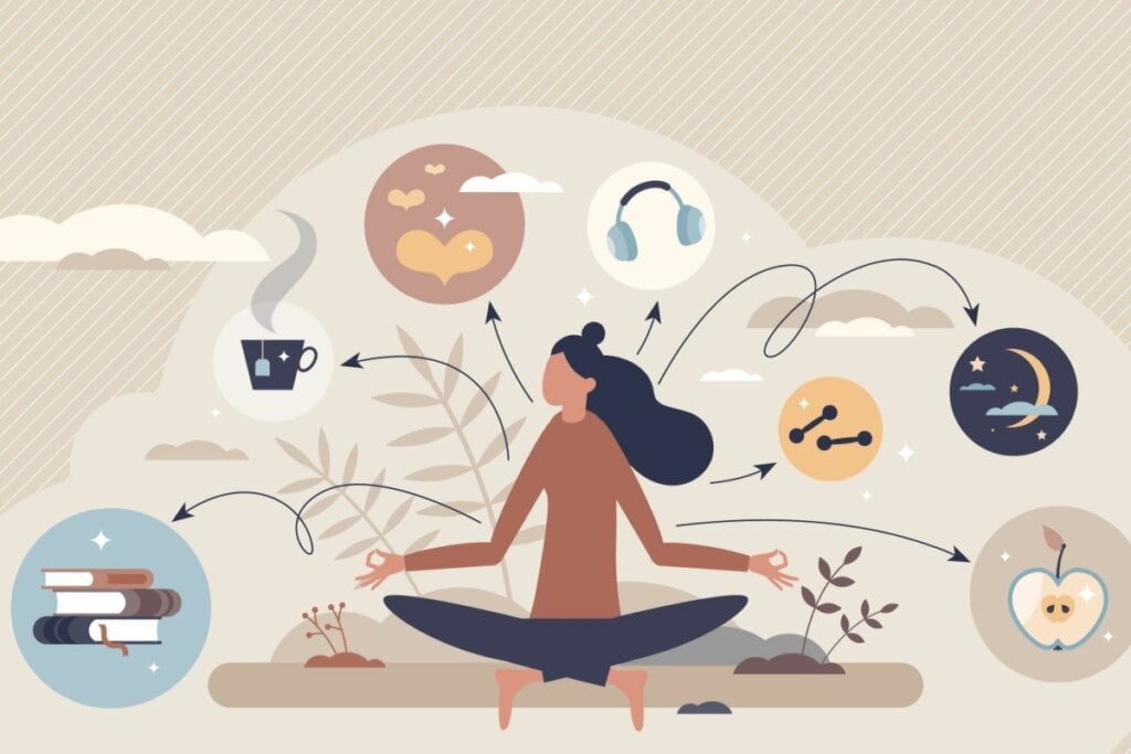 Incluir atividades que não precisam de telas ajuda a recuperar a saúde mental (Imagem: VectorMine | Shutterstock)