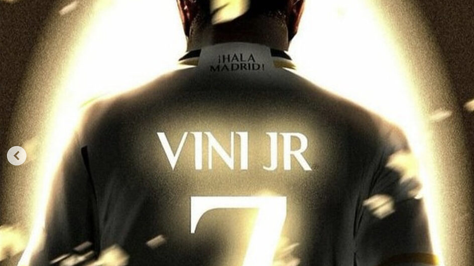 Vinícius Júnior, campeão da Champions League, com o Real Madrid (Foto: reprodução, arquivo pessoal)