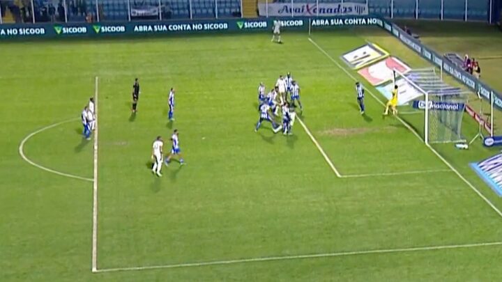 Avaí sofre a terceira derrota seguida na Série B e está seis jogos sem ganhar na competição (Foto: reprodução, SPORTV Premiere)