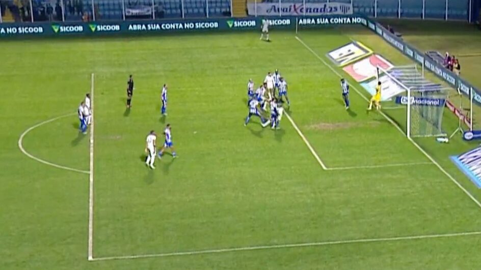 Avaí sofre a terceira derrota seguida na Série B e está seis jogos sem ganhar na competição (Foto: reprodução, SPORTV Premiere)