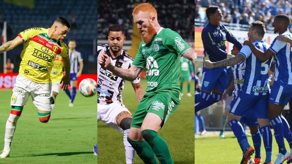 Avaí, Brusque e Chapecoense têm missões diferentes na Série B e exigência alta nas 25 partidas que restam (Foto: divulgação, Avaí FC, ACF, e Brusque FC)