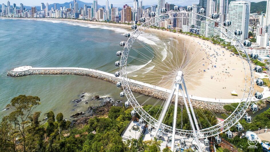 Roda gigante de Balneário Camboriú (Foto: Hildo Ramos)