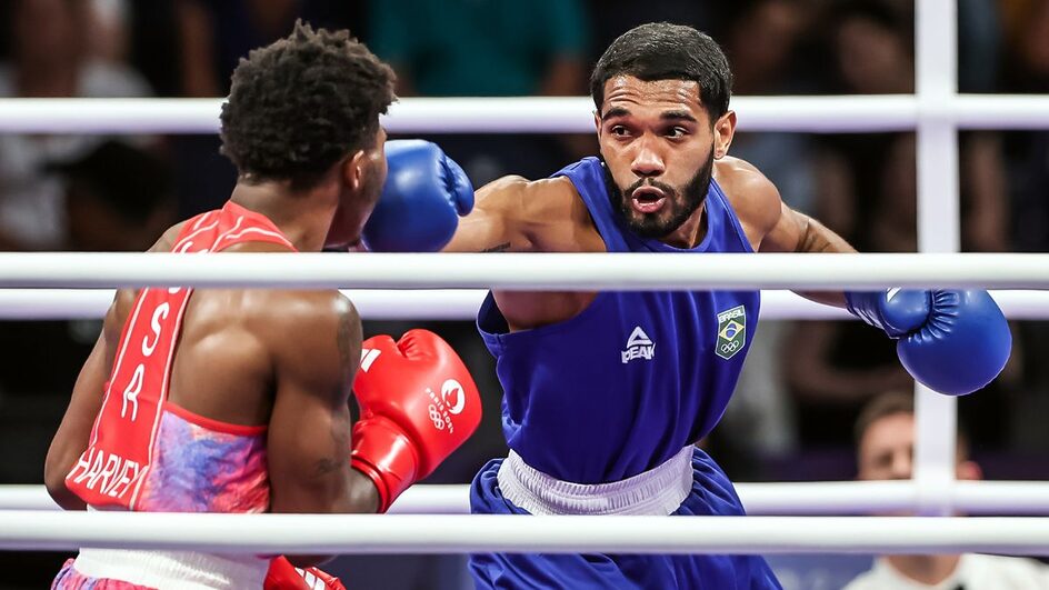 Brasil perde no boxe (Foto: Gaspar Nóbrega, COB)