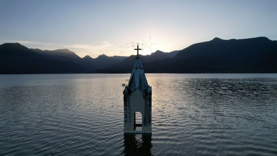 Capela Submersa é símbolo de Siderópolis.