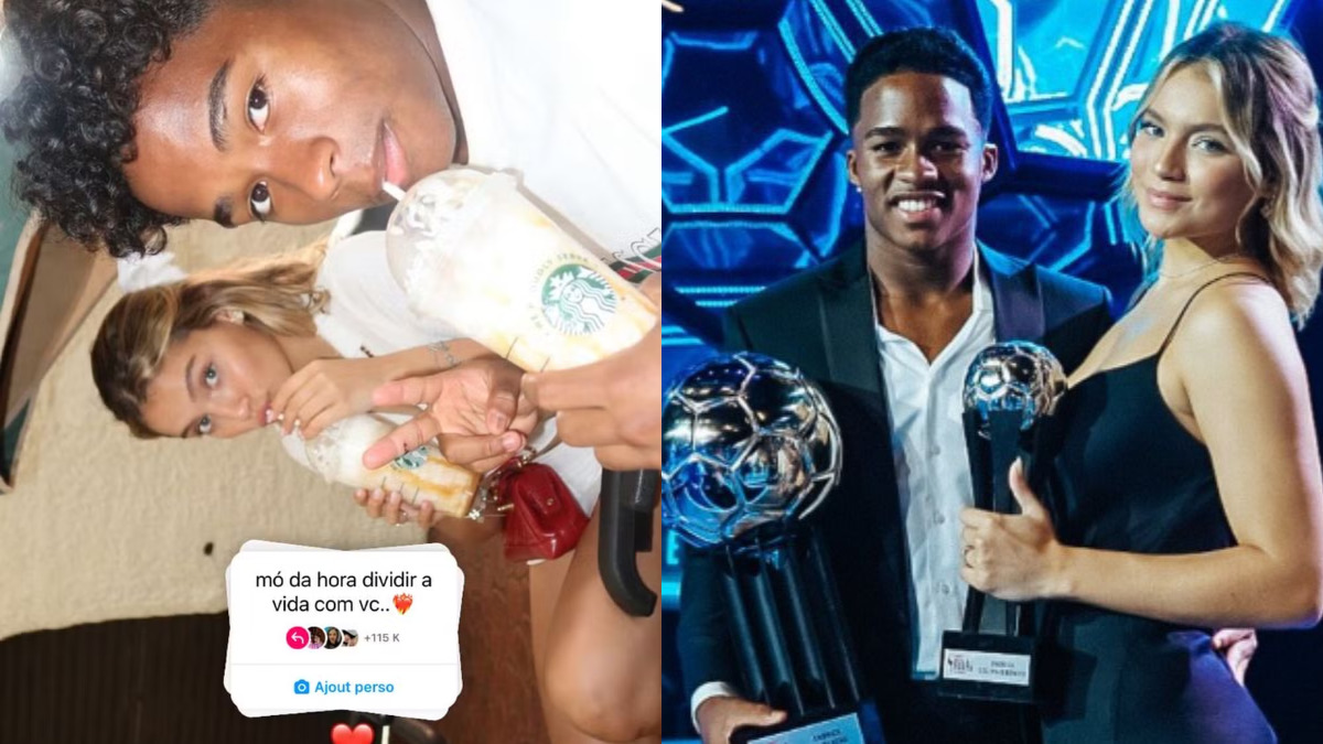 Endrick e namorada participam de trend que viralizou nas redes sociais