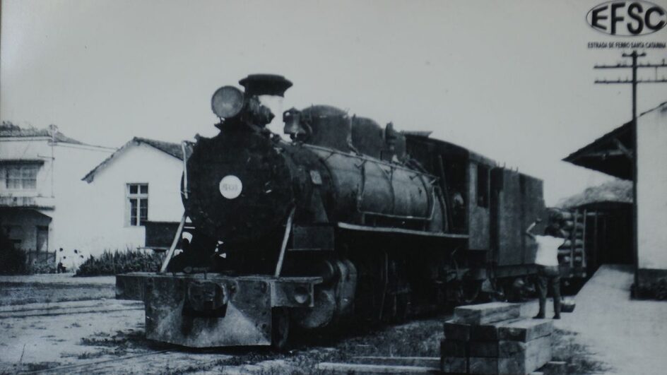 Fotos mostram cenários dos tempos em que ferrovias tinham papel de destaque em SC (Foto: Arquivo NSC)