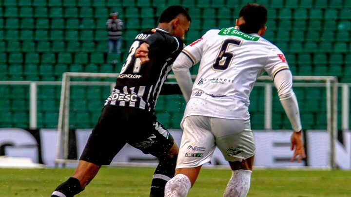 Figueirense e Athletic fizeram um jogo bem disputado no empate em 0 x 0 no Orlando Scarpelli (Foto: reprodução, X, FFC)